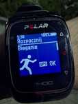 Zegarek sportowy Polar M400 z GPS- szkło ochronne, pudełko.