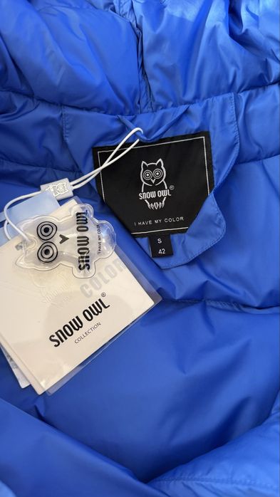 Жіночий подовженний пуховик Snow Owl усі розміри S,M,L,XL