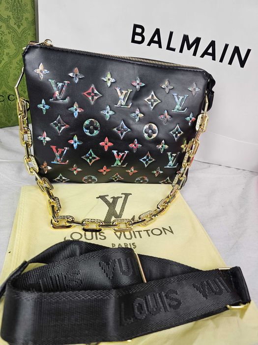 Torba listonoszka Torebka damska Louis Vuitton nowa logowana czarna