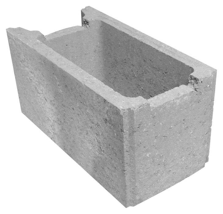 Betonowy pustak szalunkowy / kostka szalunkowa 49x25x25 cm