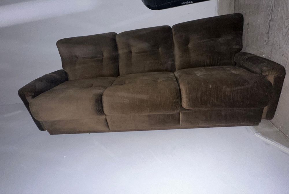 Sofa 3 lugares castanho