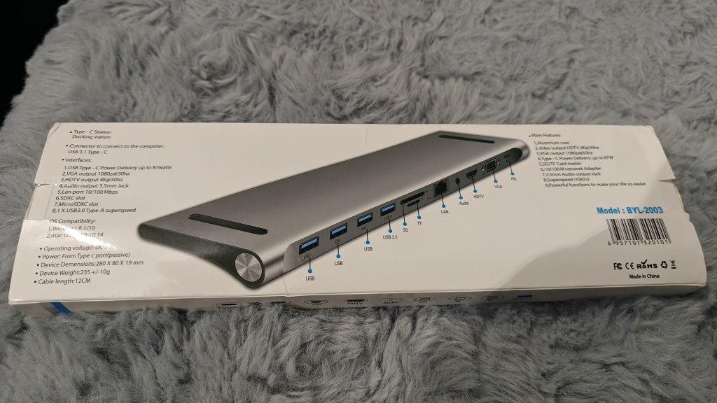 Stacja dokująca 12W1 Hdmi Vga USB 3.0 Z USB