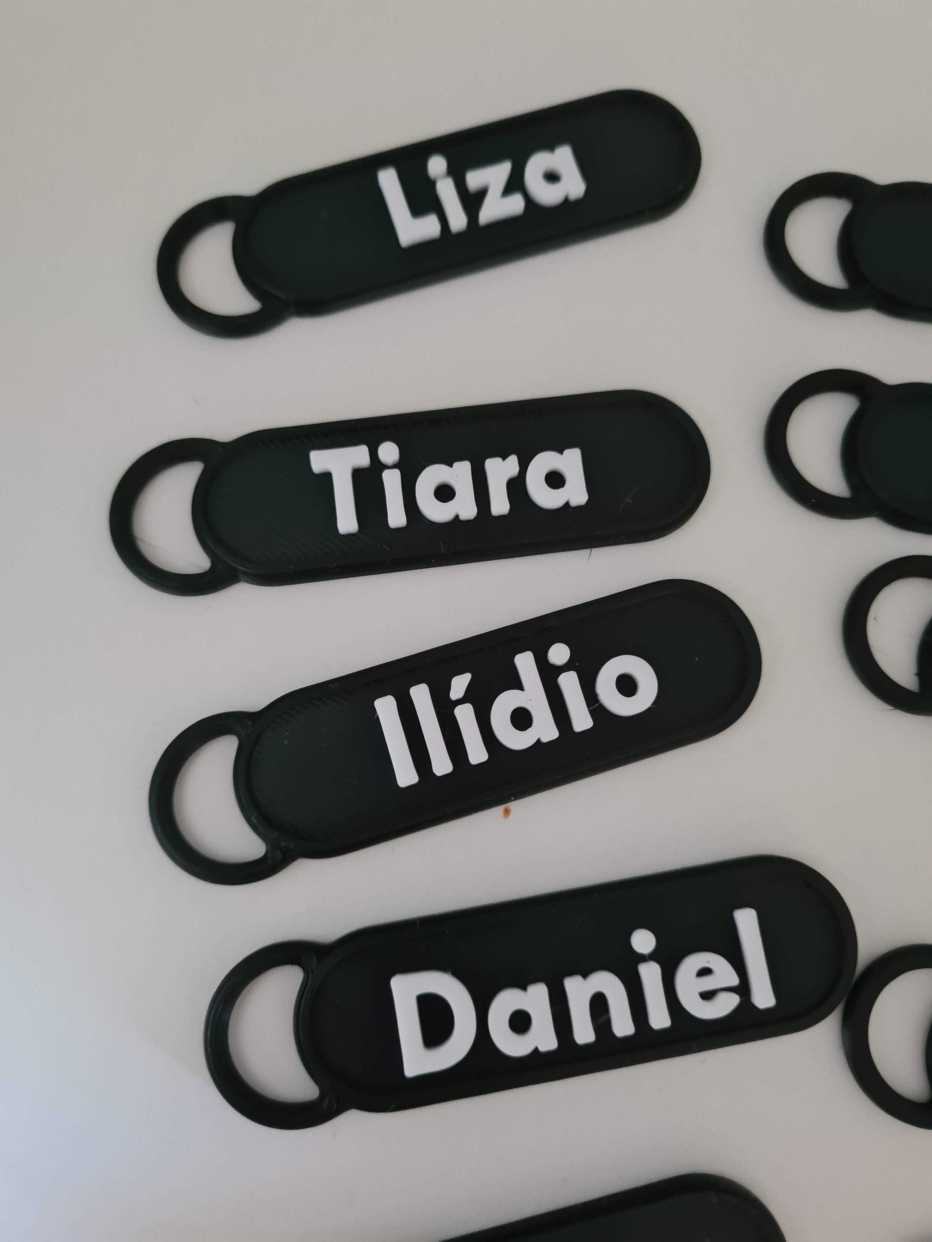 Porta chaves com o teu nome