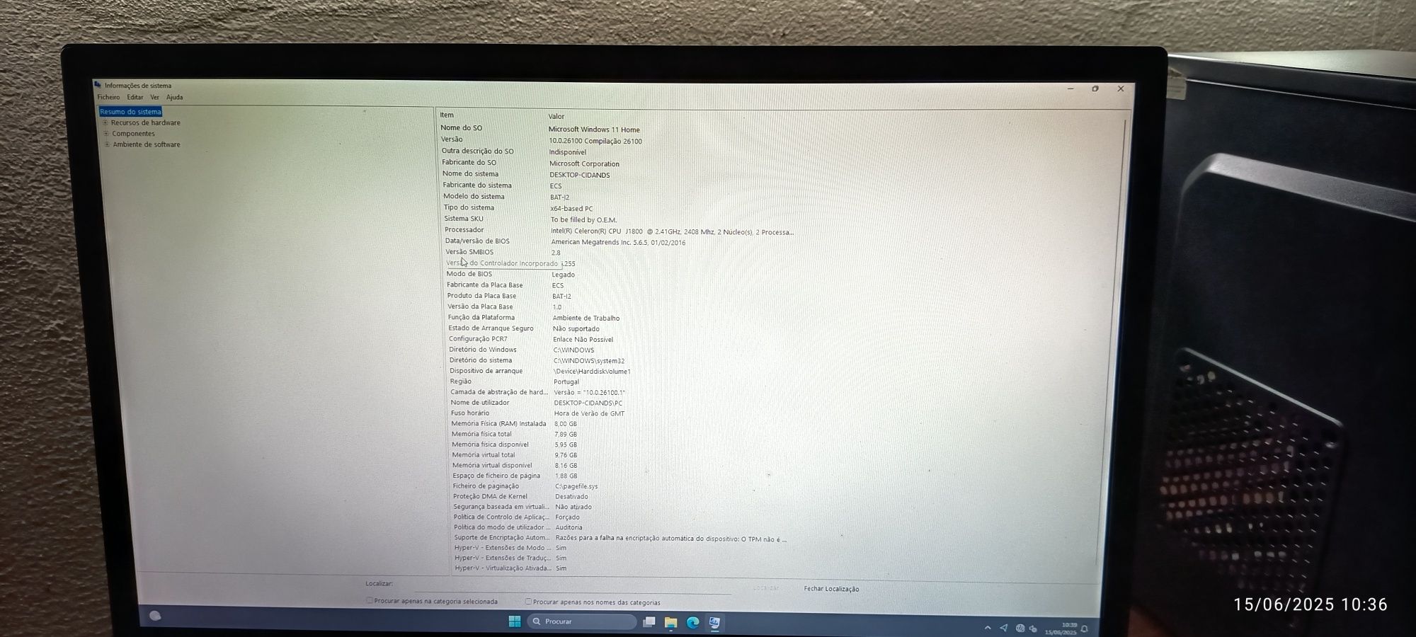 PC desktop básico