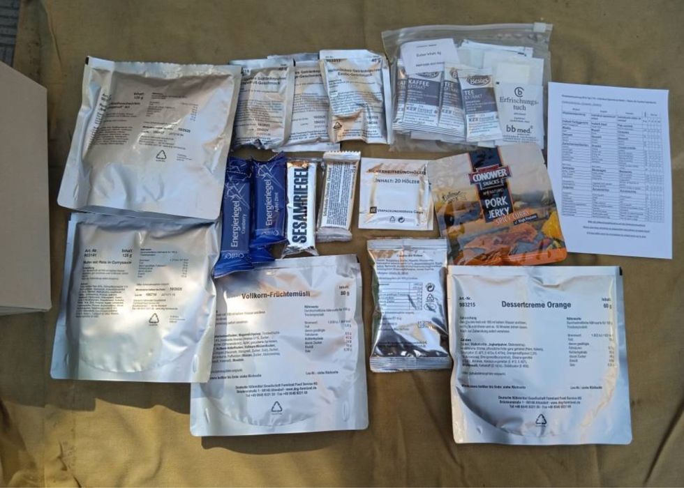 Сухпай армії Німеччини/Бундесвер/ИРП/МРЕ/MRE