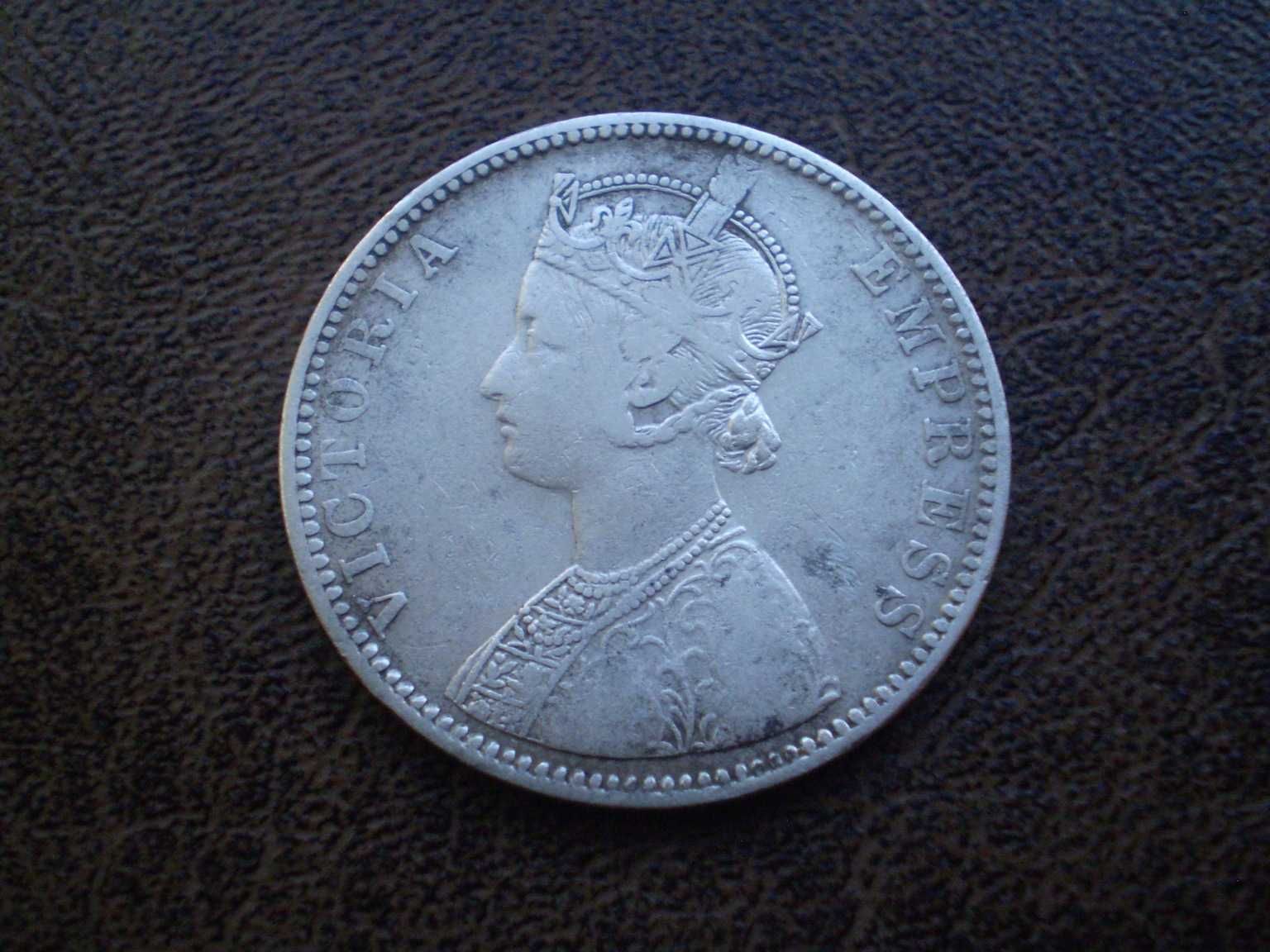 Серебро рупия 1890-го года Британская Индия