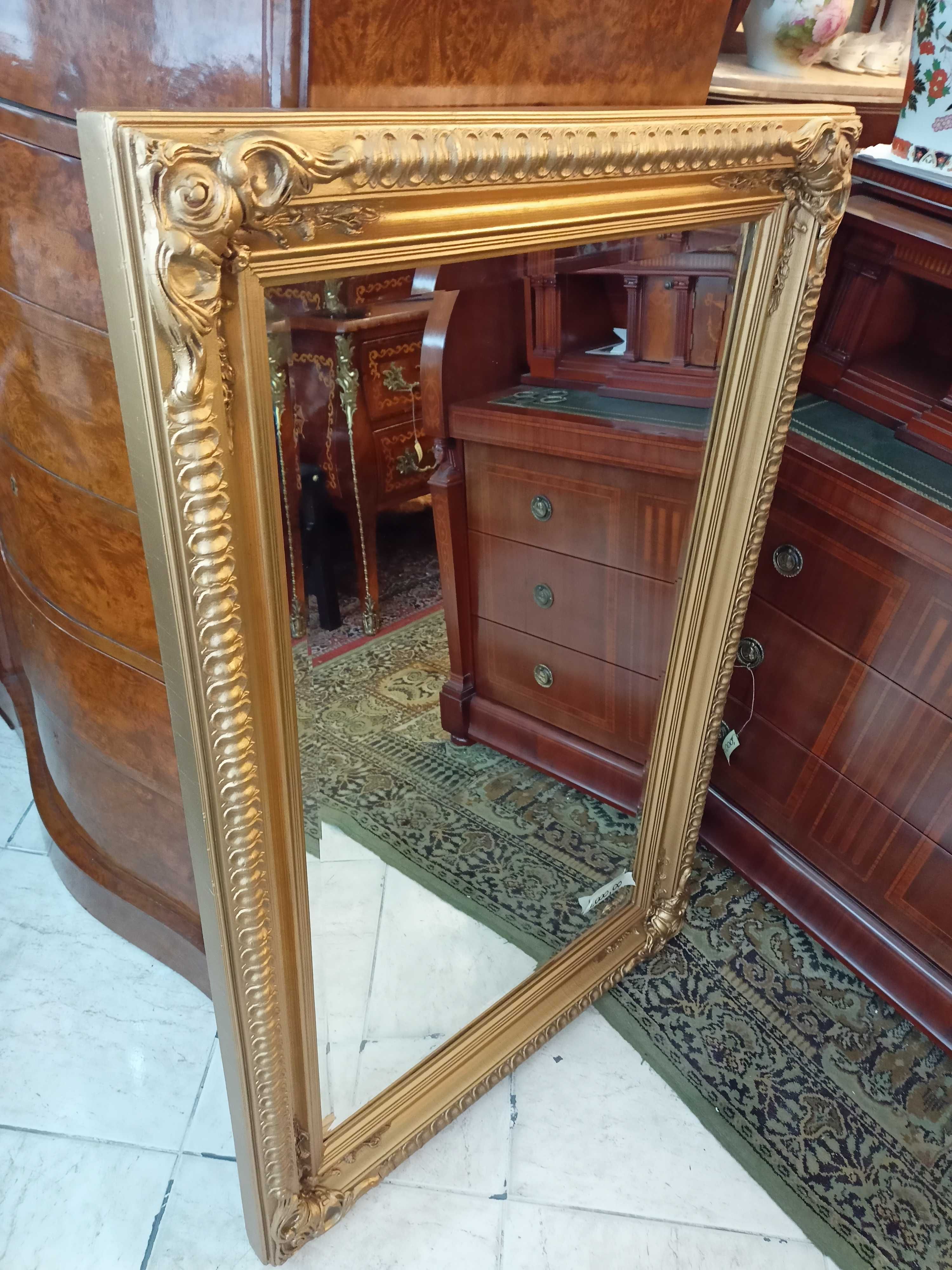 Espelho Biselado Talha Dourada