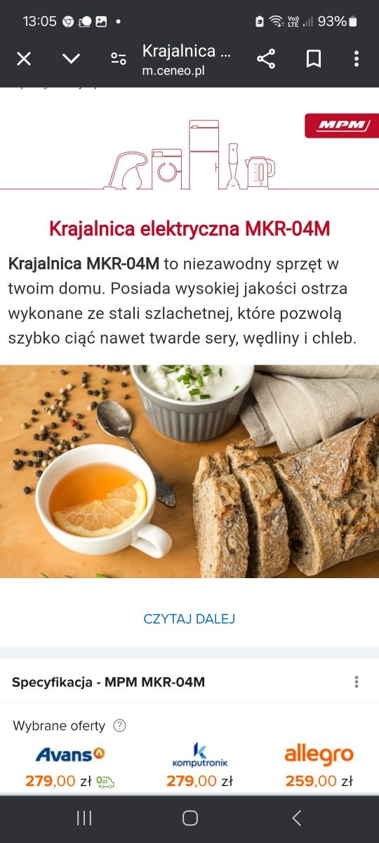 Krajalnica MPM MKR-04M