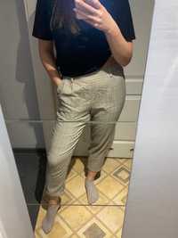 Eleganckie spodnie w kratkę, rozmiar L