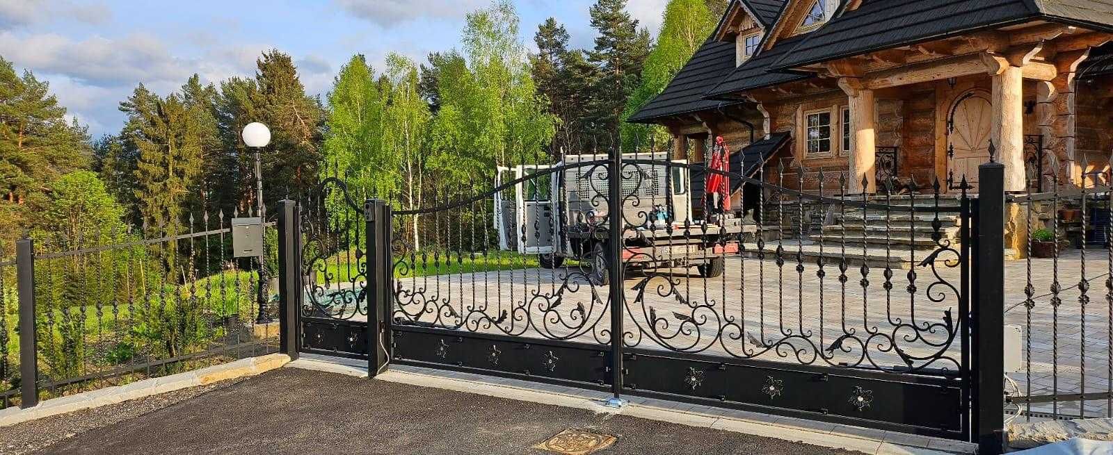 BRAMA metalowa ogrodzenie kute metalowa KOWALSTWO ARTYSTYCZNE