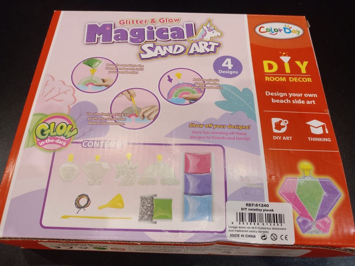 Magiczny świetlny piasek dla dzieci