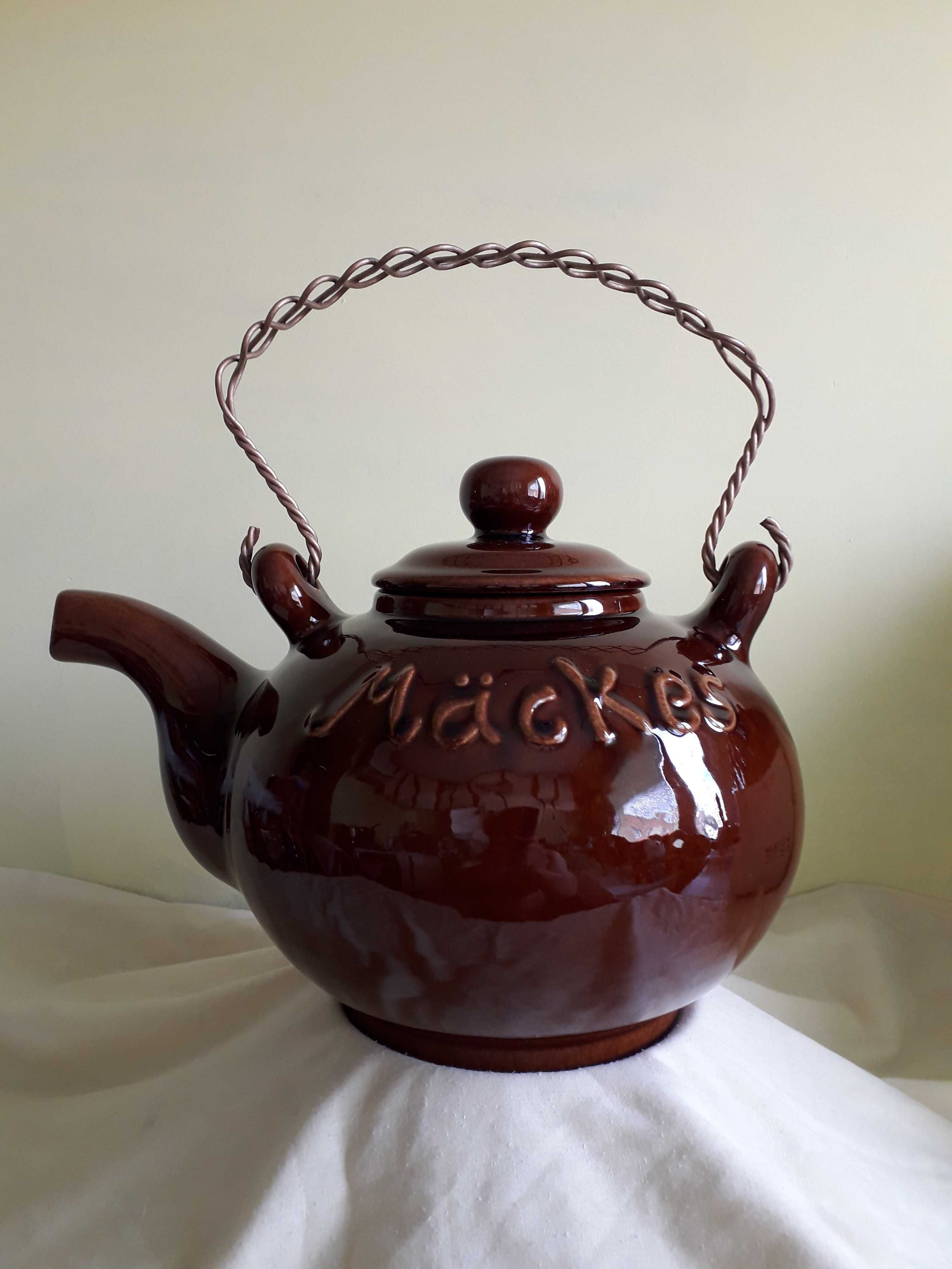Ceramika sygnowany mb Keramik wielki czajnik Siegerlander