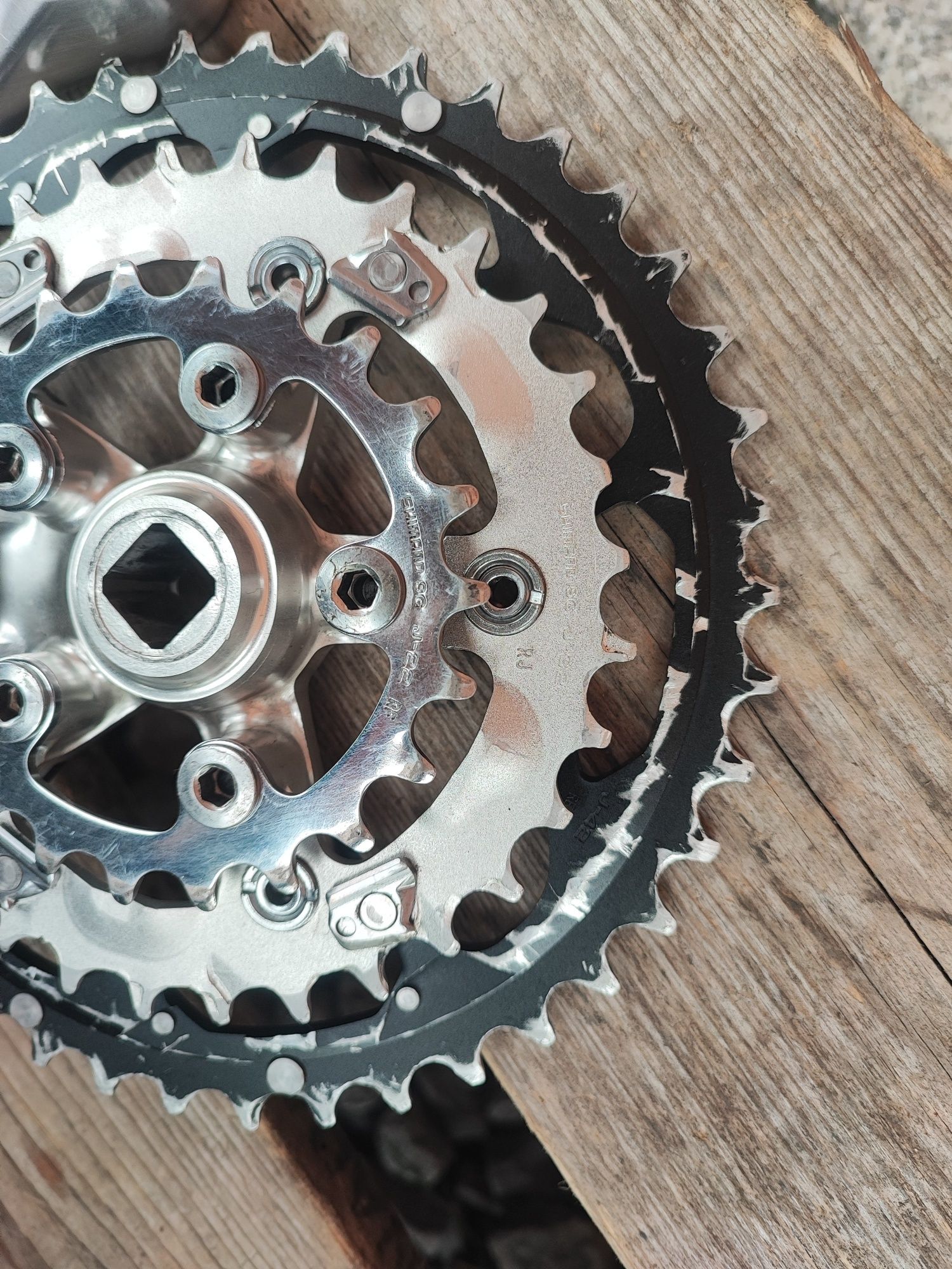 Korba rowerowa Shimano Deore XT M737 175mm retro mtb