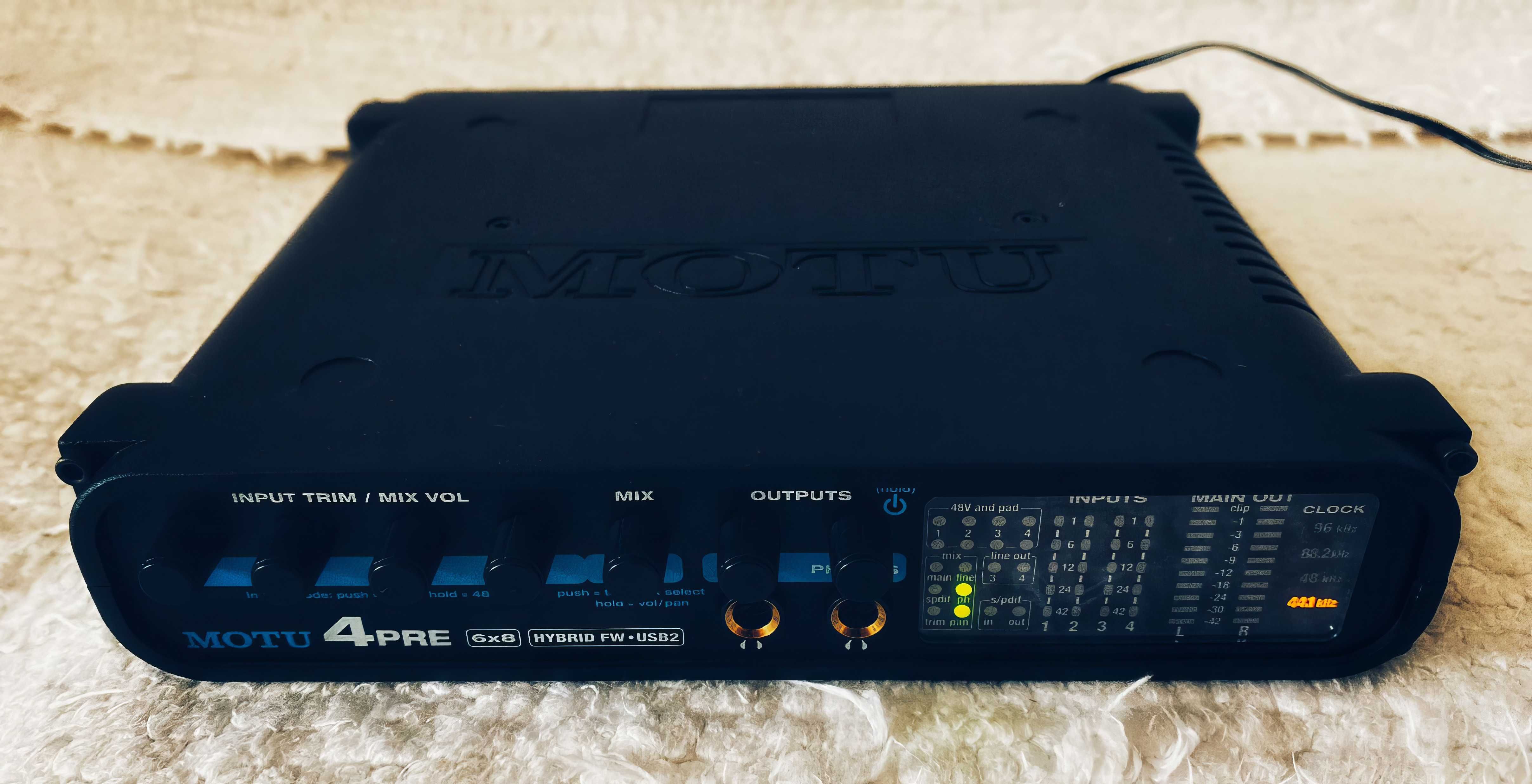 Interfejs Motu 4 pre