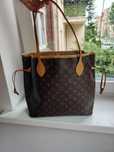 Louis Vuitton lv neverfull shopper torba skórzane rączki
