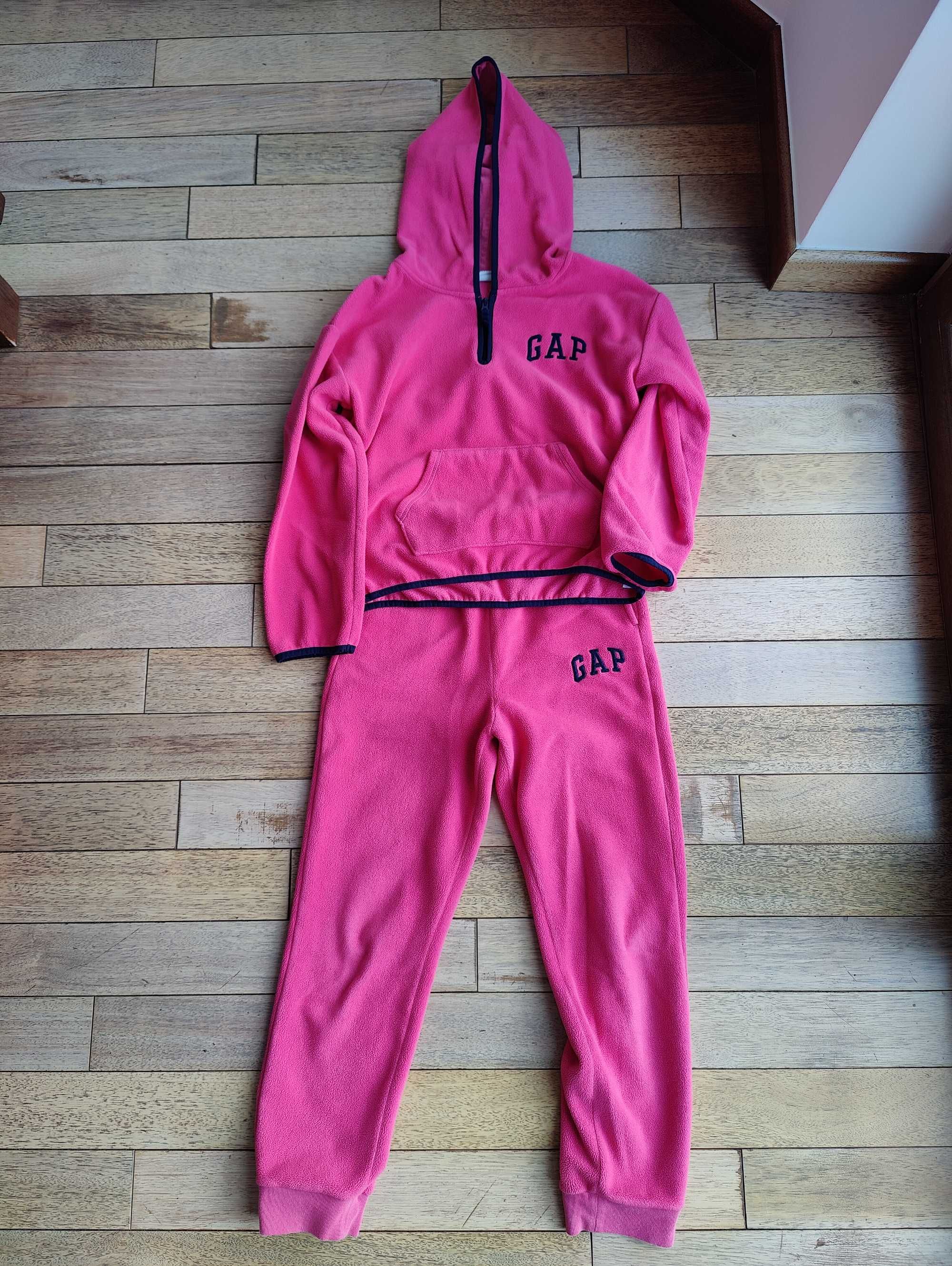 GAP Dres polarowy dla dziewczynki bluza i spodnie r. 158 stan idealny