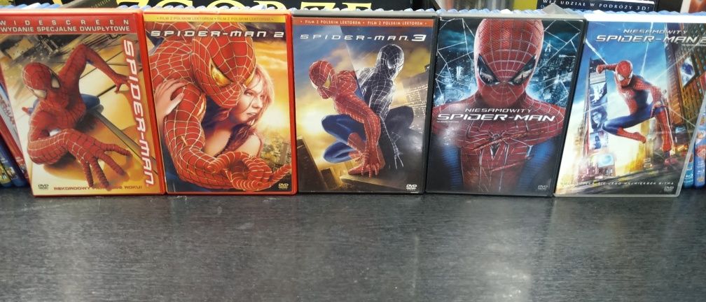 Spider-Man 1-3 + Niesamowity Spider-Man 1+2 dvd