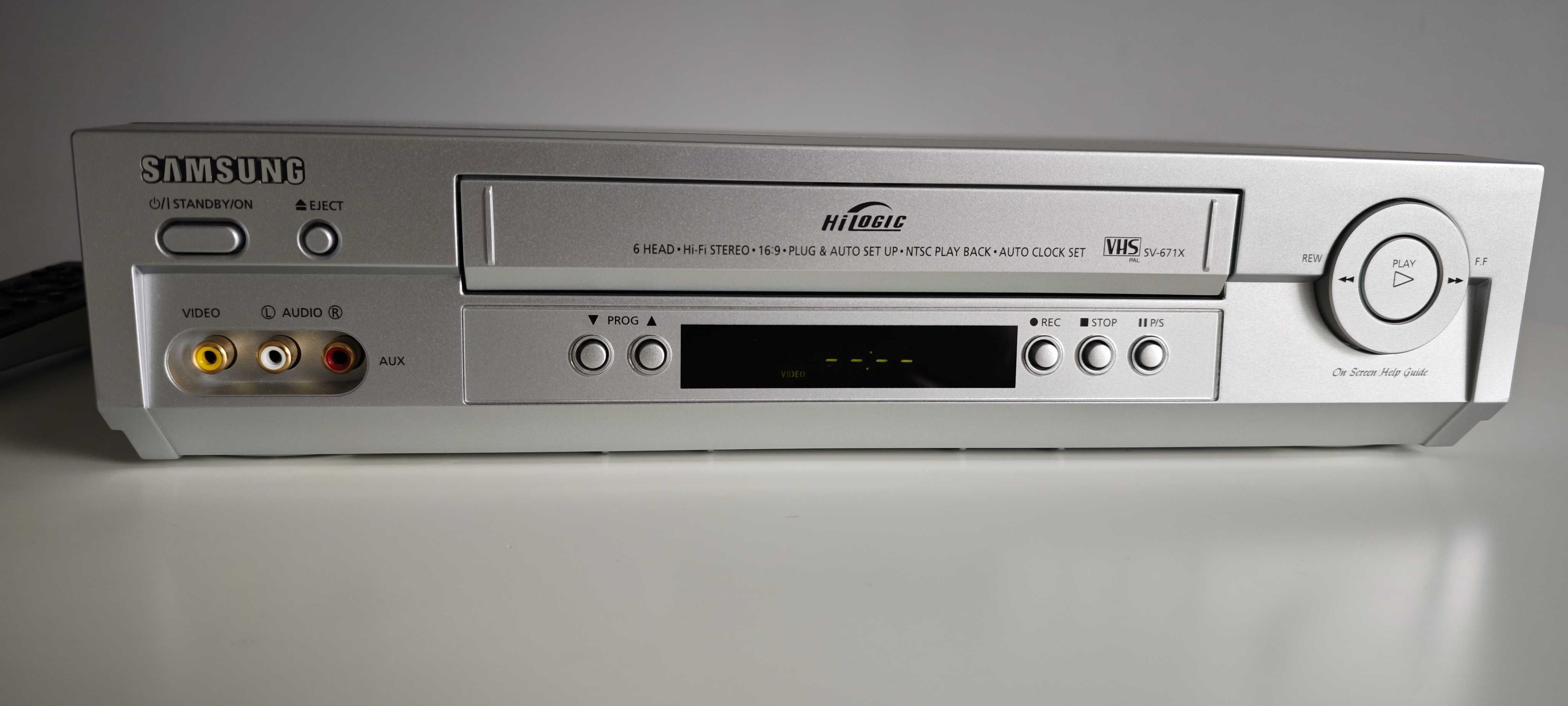 Magnetowid VHS 6 głowic HI-FI Stereo Samsung SV-671X pilot