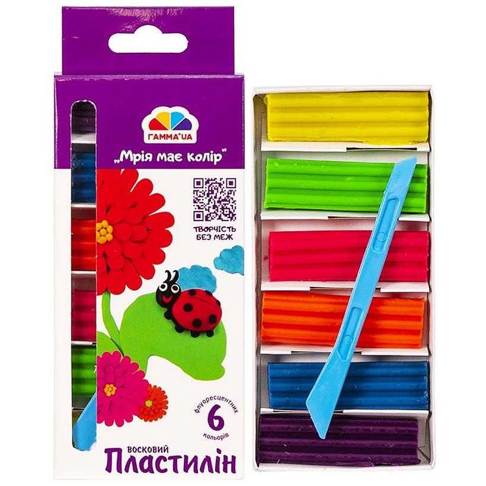 Пластилин "Захоплення" 6, 8 , 10 цветов, "Гамма" - РАЗНЫЕ