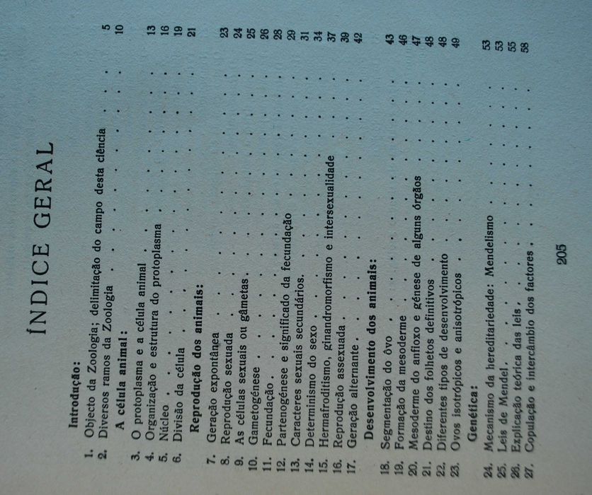 As Bases da Zoologia de António Machado - 1º Edição Ano de 1943