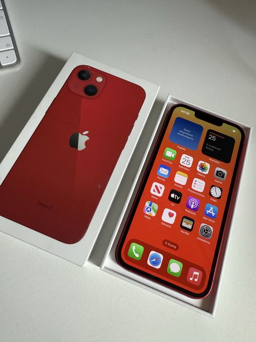 iPhone 13 256gb Red Jak Nowy Bateria 95% od nowosci