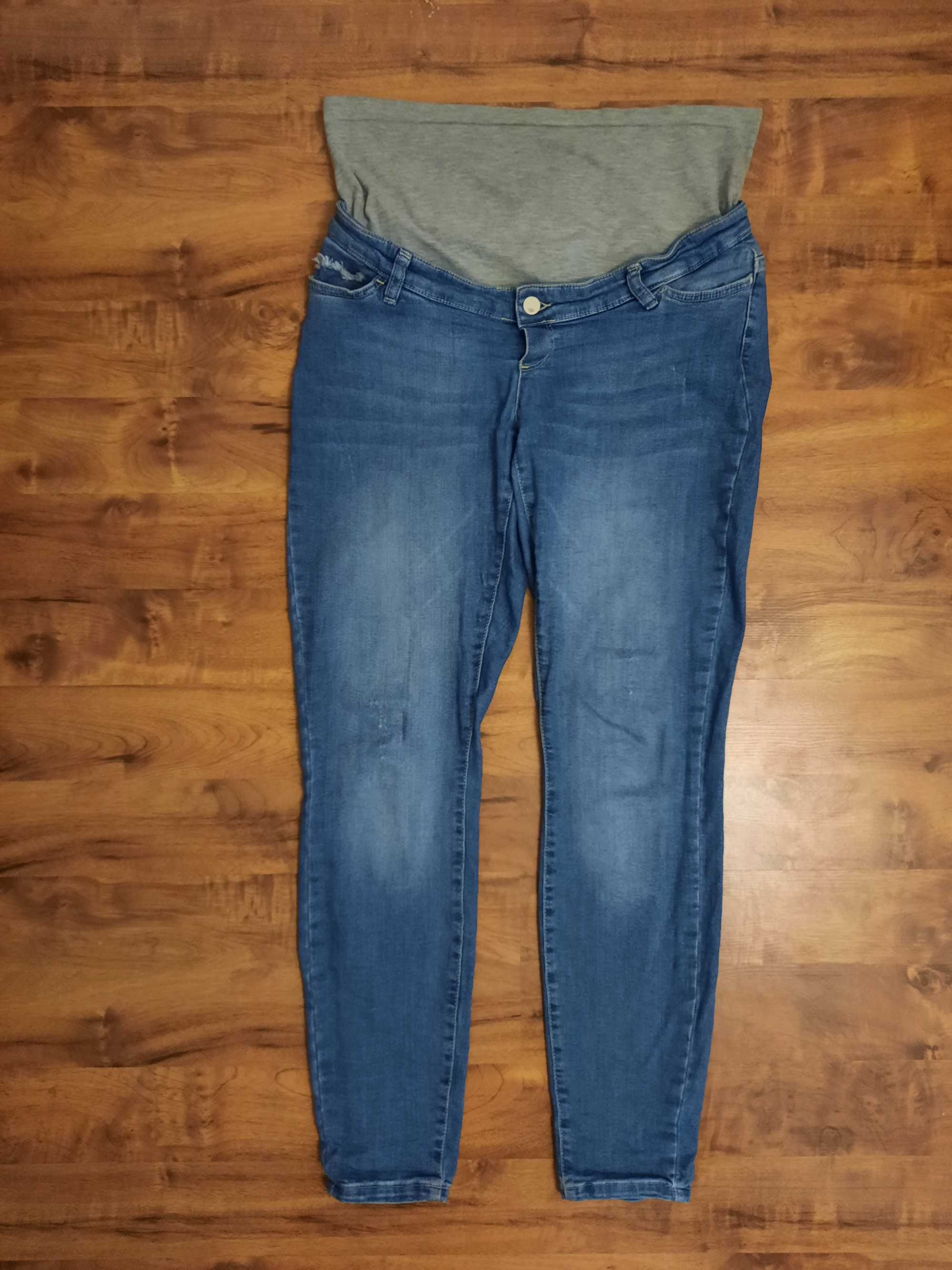 Jeansy dla kobiet w ciąży spodnie jeansowe ciążowe Mamalicious roz 44