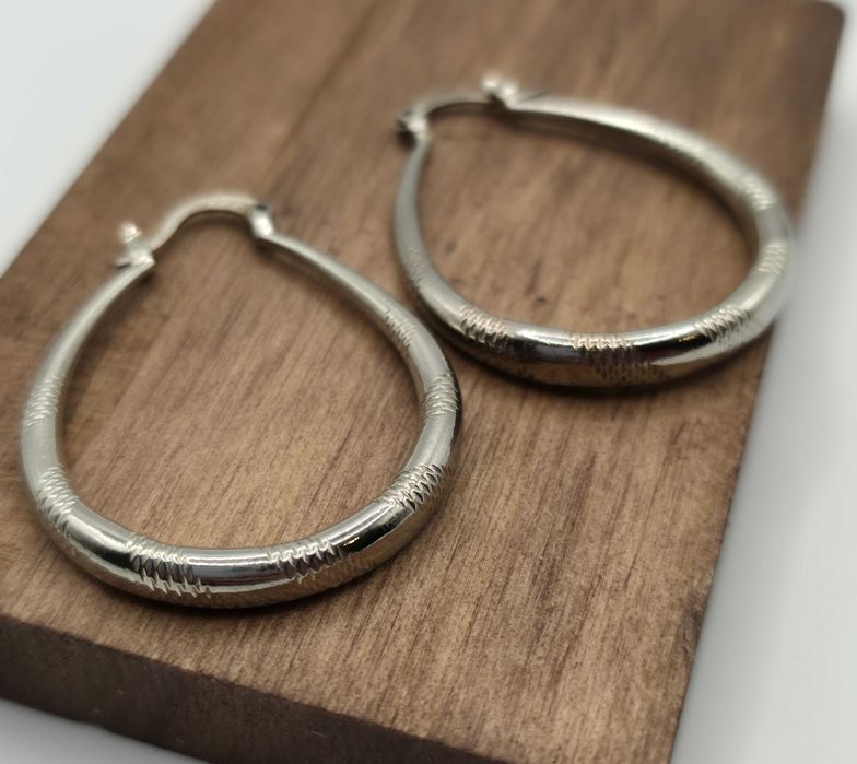 Srebrne Kolczyki Srebro Używane 925 Biżuteria Używana