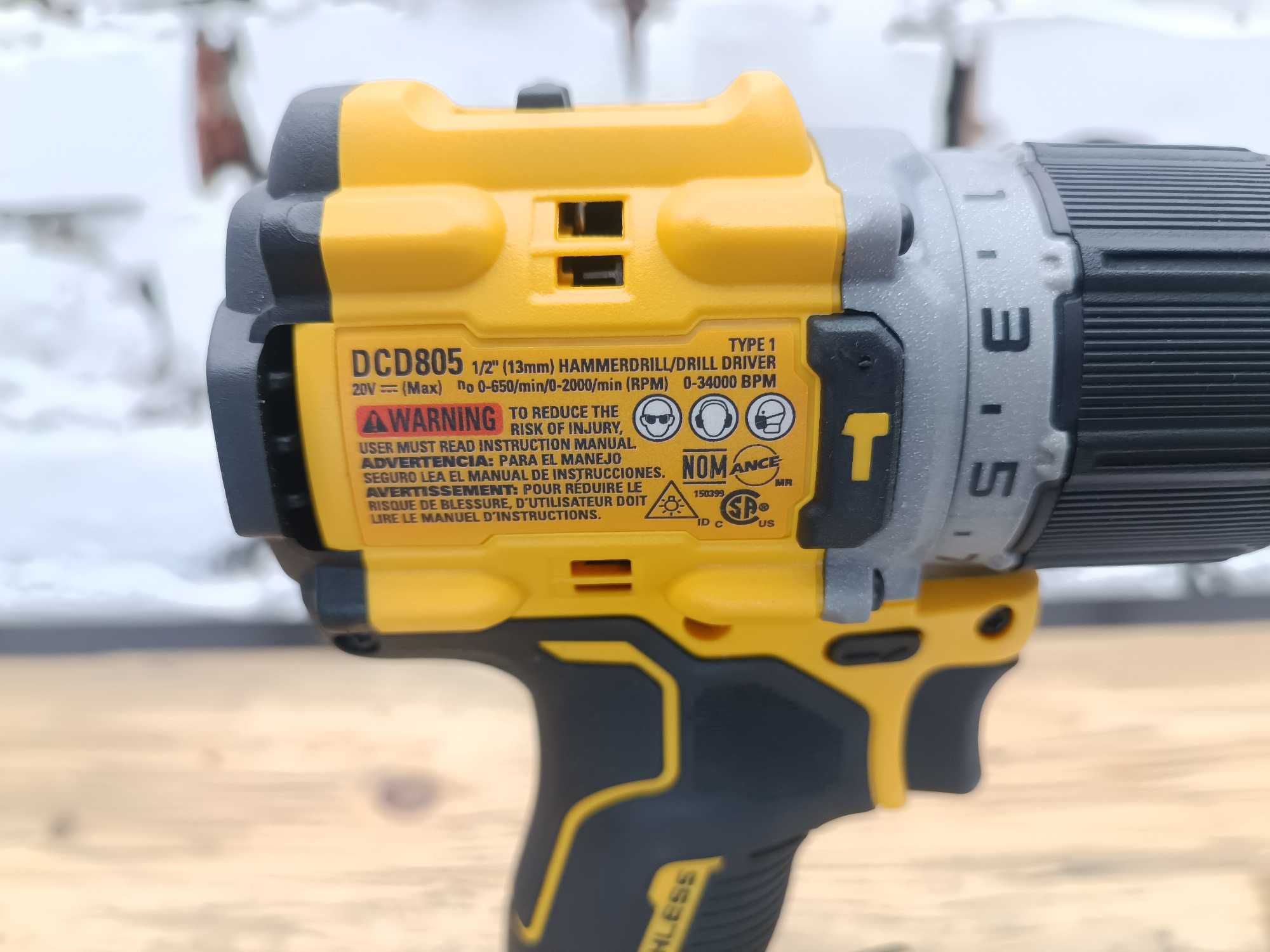 Дриль шуруповерт Dewalt 20v DCD805 MADE IN MEXICO Оригінал