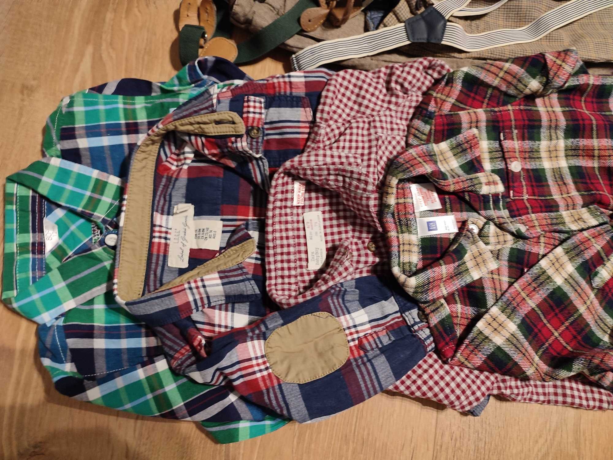 Zestawy ubrań dla chłopca 74-80 koszula, spodnie
