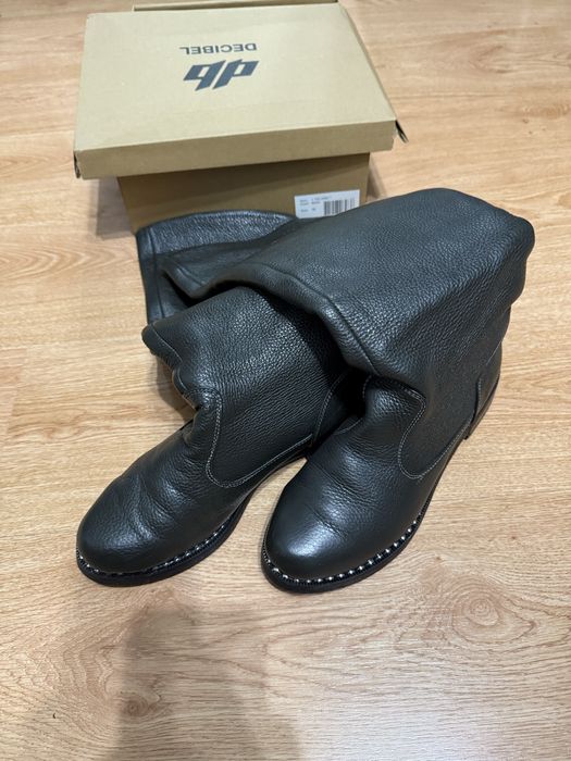 Стильні шкіряні зимові чоботи