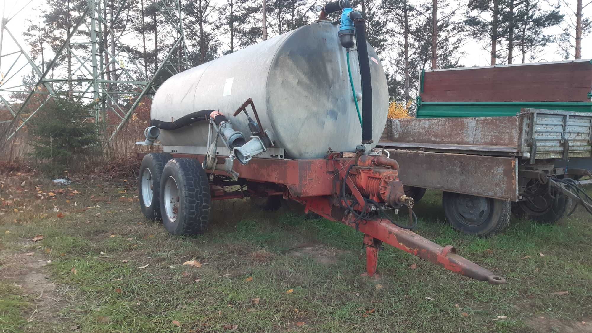 beczkowóz tandem 8000 litrów SIMAG części