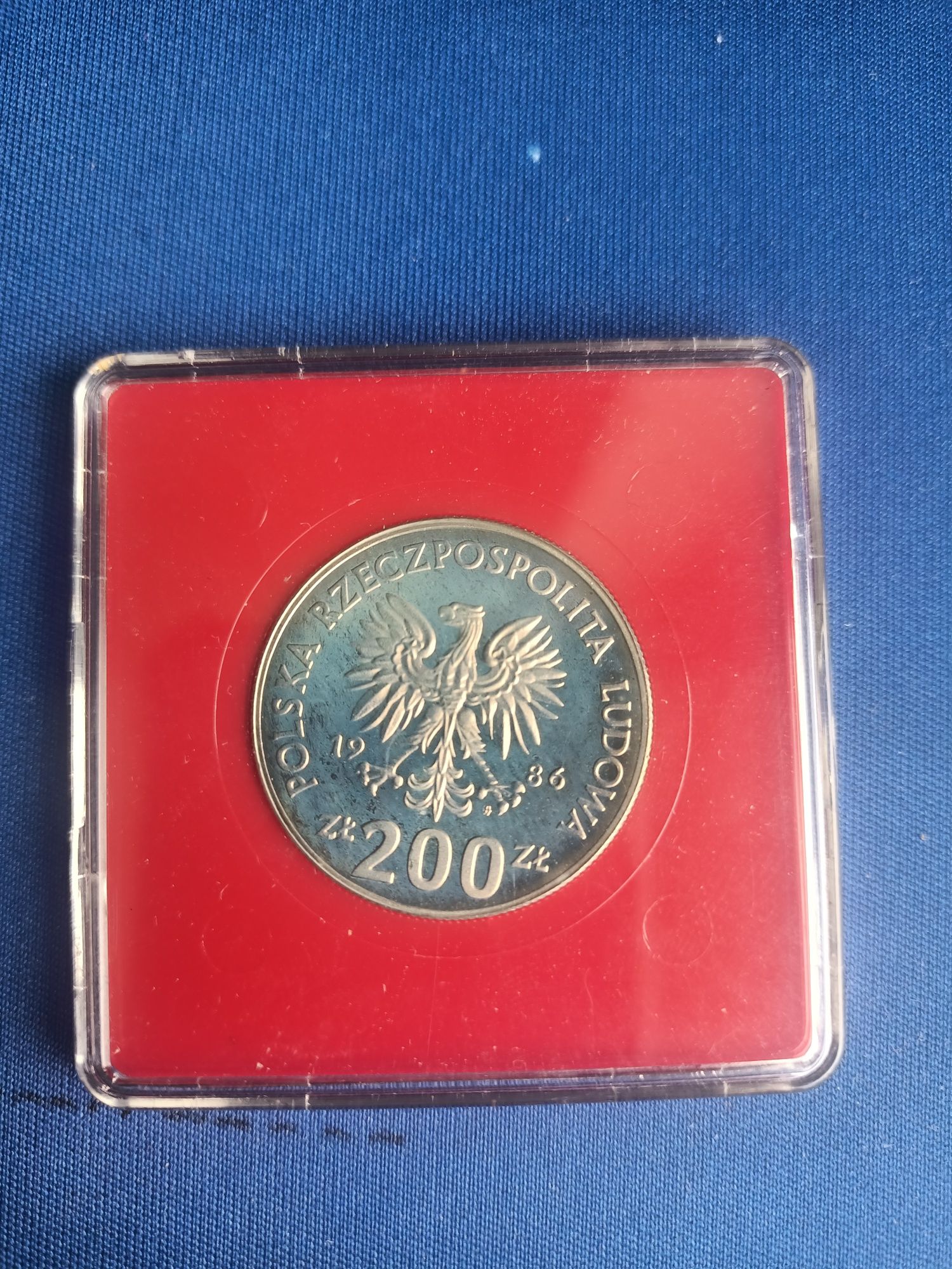 Moneta 200 zł Sowa Próba 1986r.