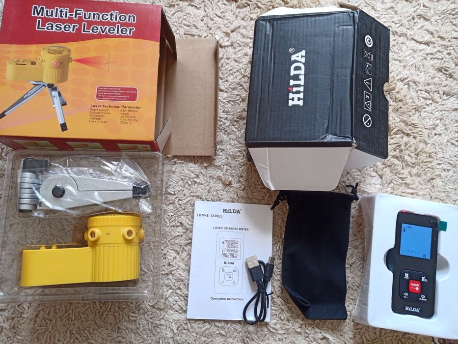 Новый Рулетка лазерная hilda  50м дальномер лазерный уровень