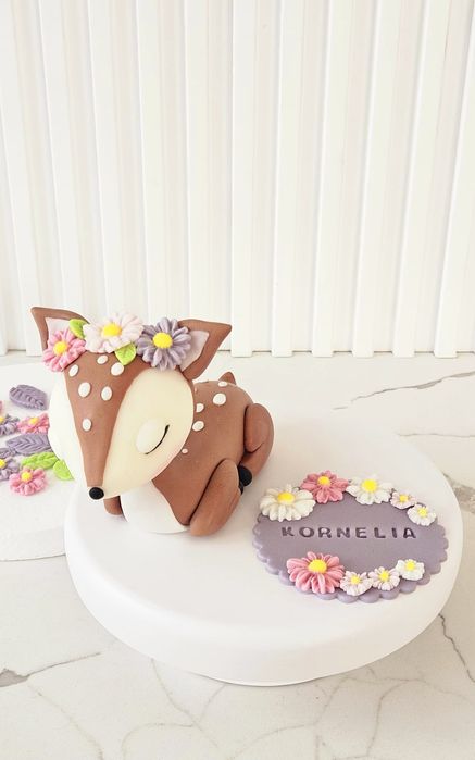 Sarenka z masy cukrowej topper na tort 3d