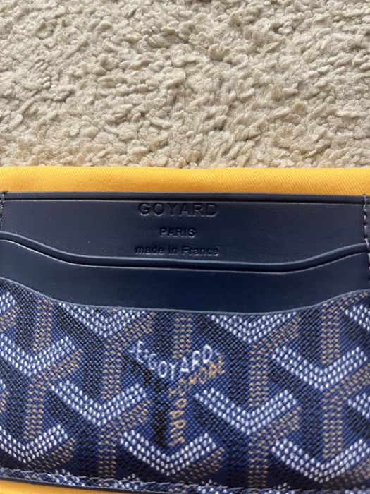 Carteita Goyard Azul Marinho