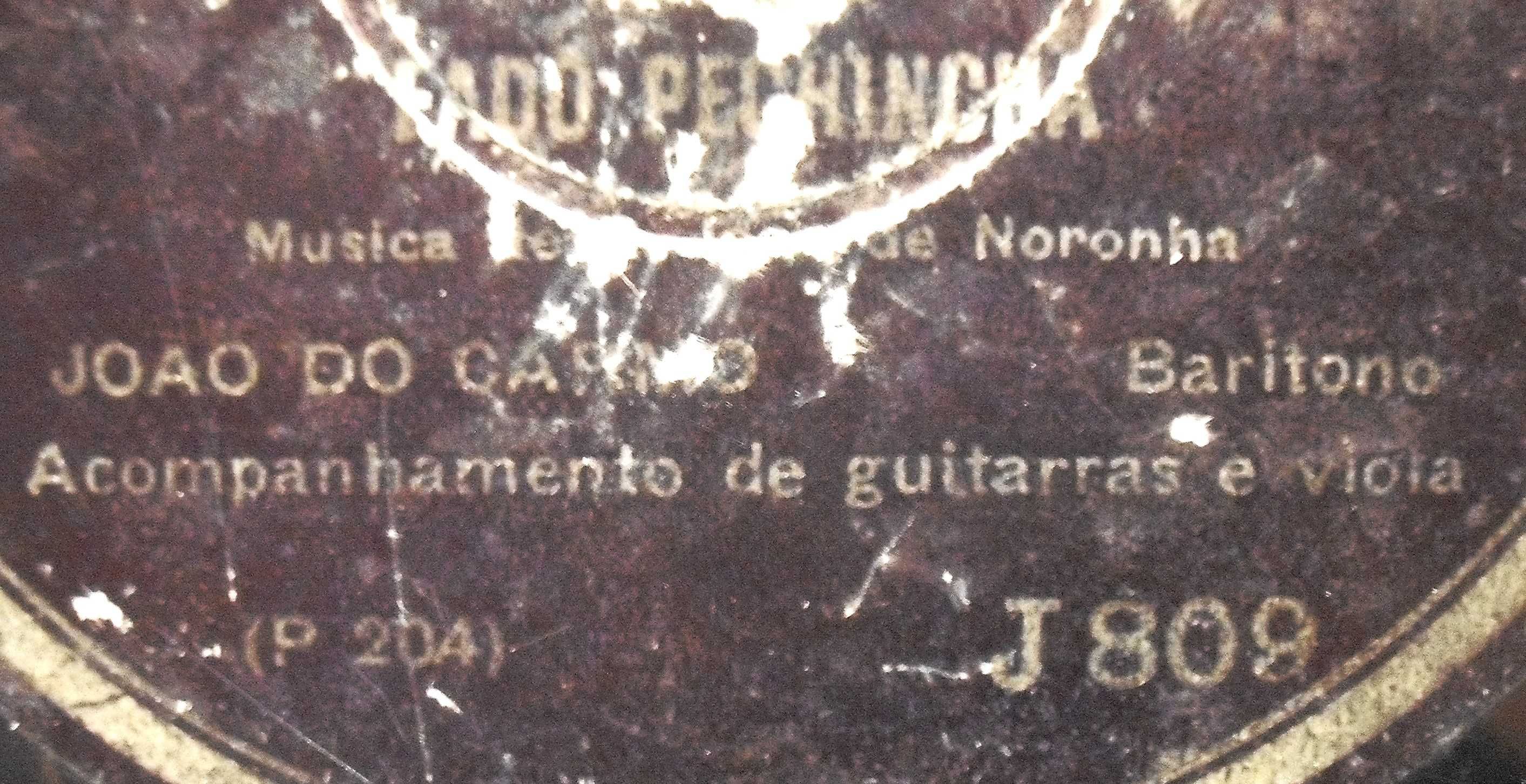 João do Carmo Noronha - Fado Pechincha - disco de 78 RPM antigo 1927