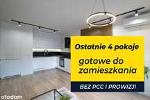 Rodzinne 4 pokoje • Gotowe • Wprowadź się w wakacje • Bez podatku PCC