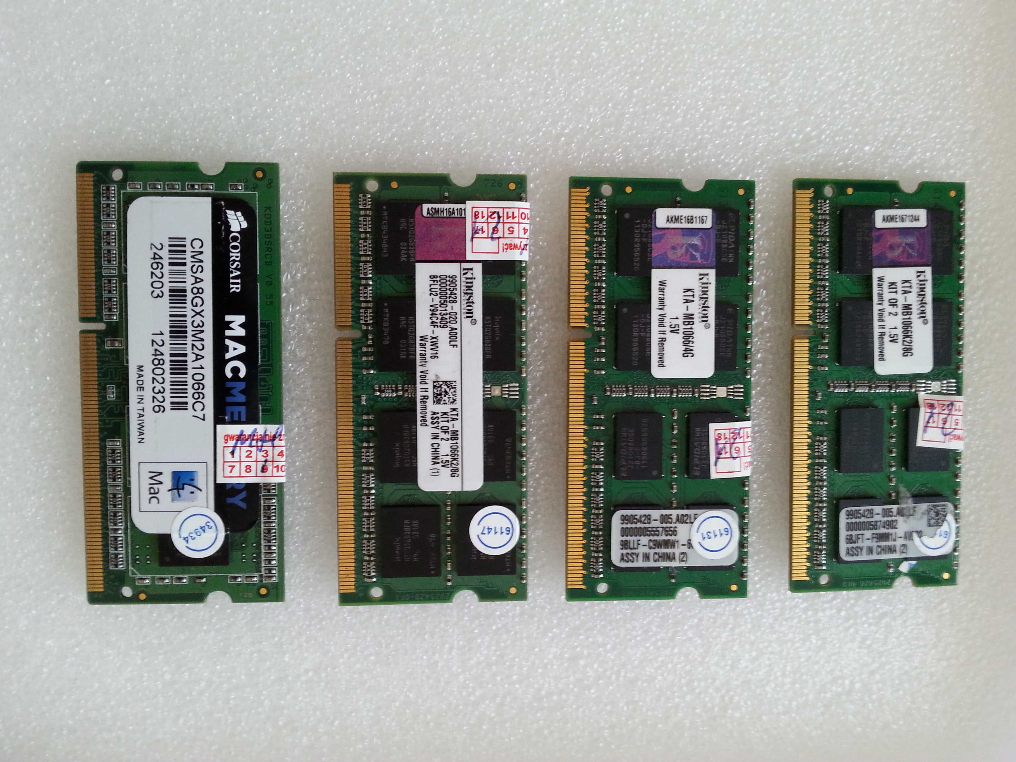 Ideał-Kości RAM-Sodimm-DDR3 4,8GB,DDR3L 4,8GB. DDR4 4GB- Laptop.Foto