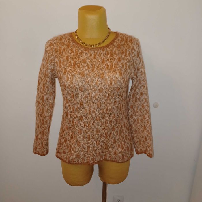 SOLAR sweter ciepły pudełkowy moher nylon akryl dla L/XL