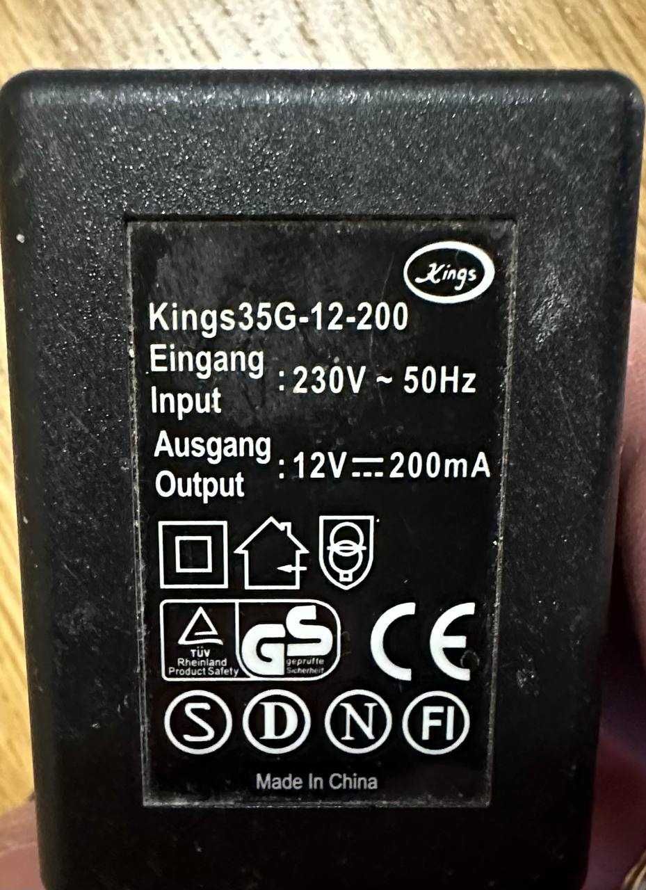 Блок живлення 12v i scart, s-video кабель