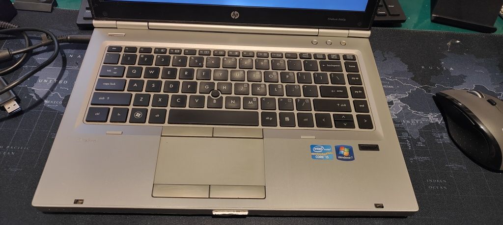 Laptop sprawny HP EliteBook 8460p - i5/8Gb/240Ssd + zasilacz real foto