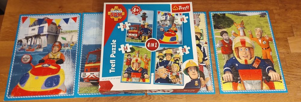Puzzle Trefl 4 w 1 Strażak Sam