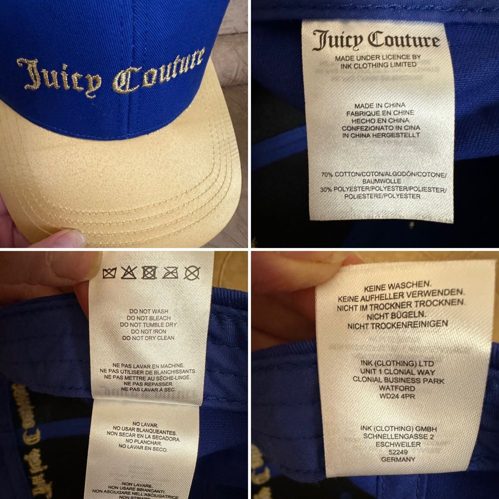 Juicy Couture кепка 56-60 см