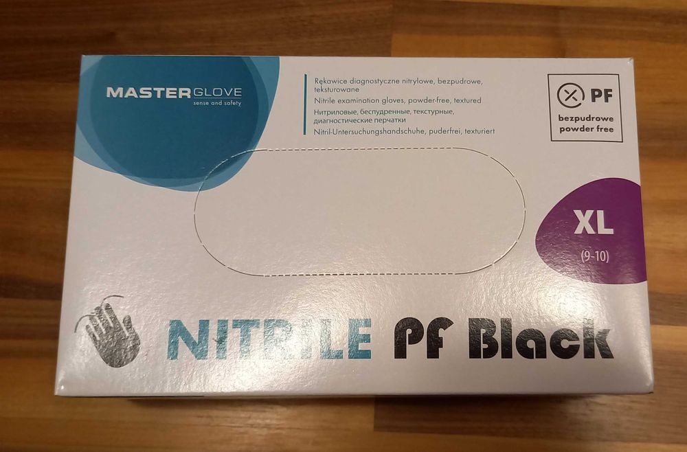 Rękawiczki nitrylowe black XL 1000 sztuk