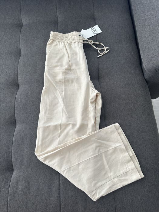 Джинси zara straight 36 38 сині сірі