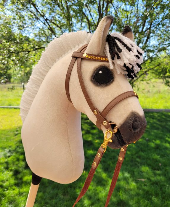Konik Hobby Horse Fiord A4 ręcznie szyty z minky,zestaw z ogłowiem #29