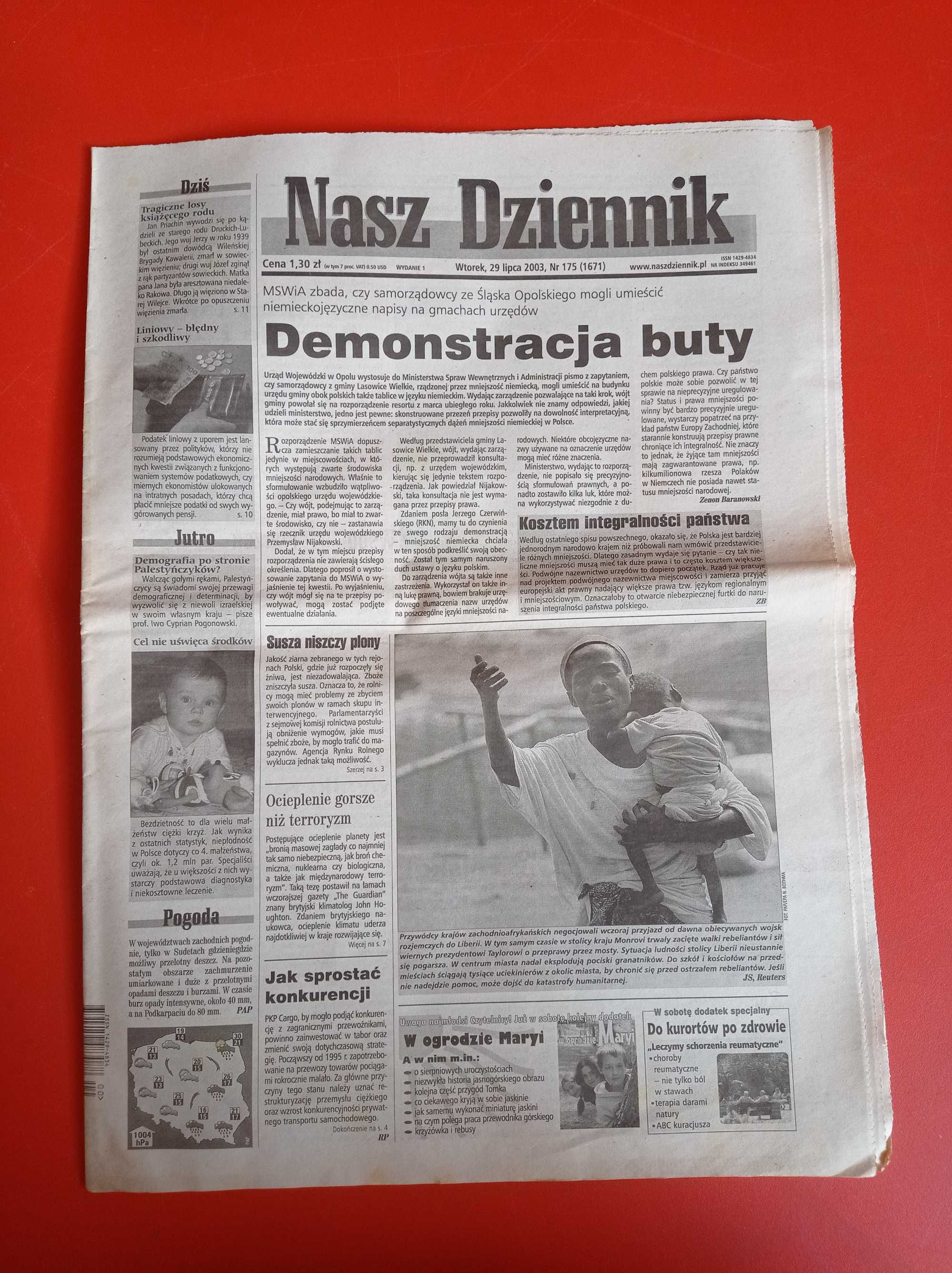 Nasz Dziennik, nr 175/2003, 29 lipca 2003