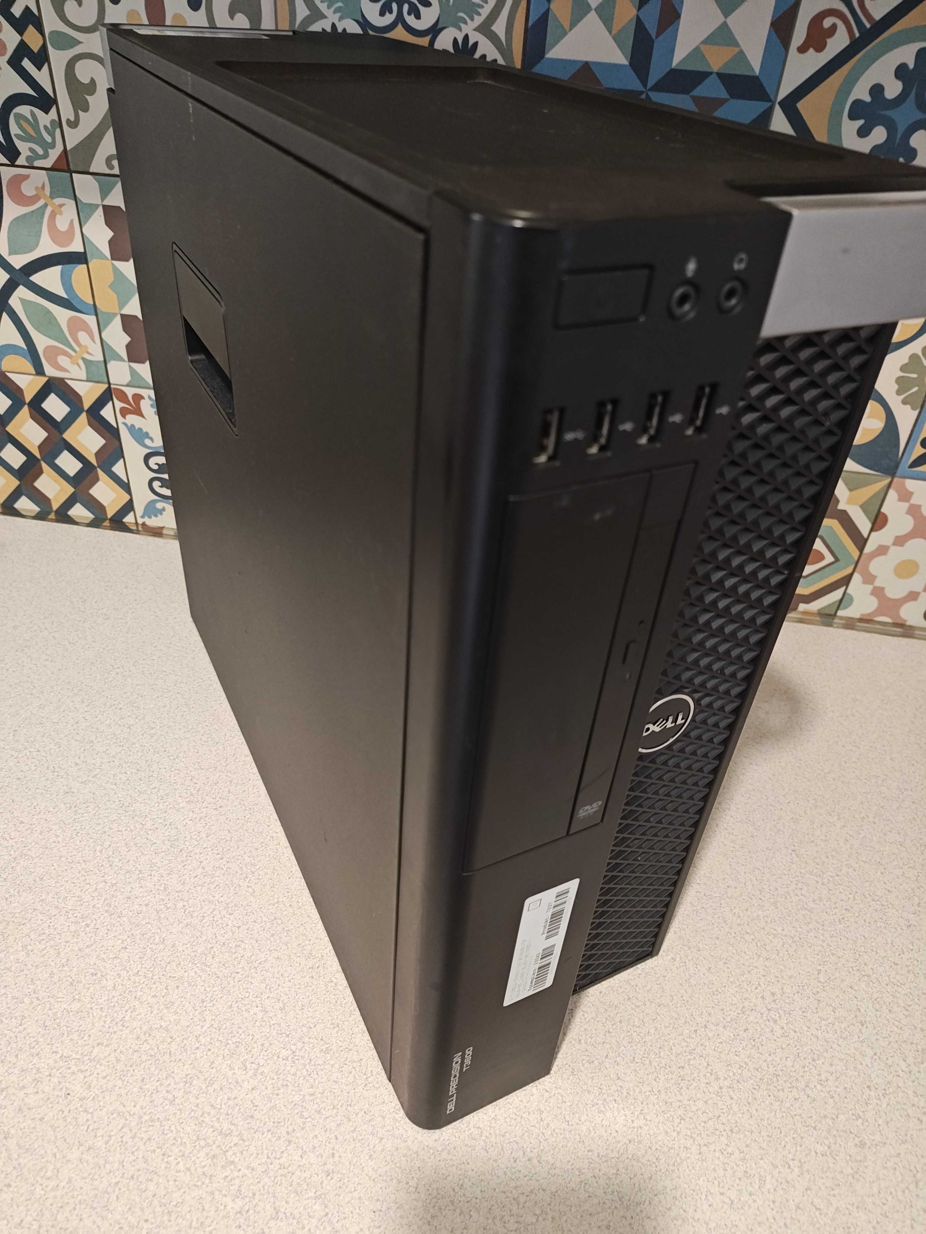 Dell T3600 Intel, 16GB ram, SSD GeForce Windows 10 Pro sprawny HDMI