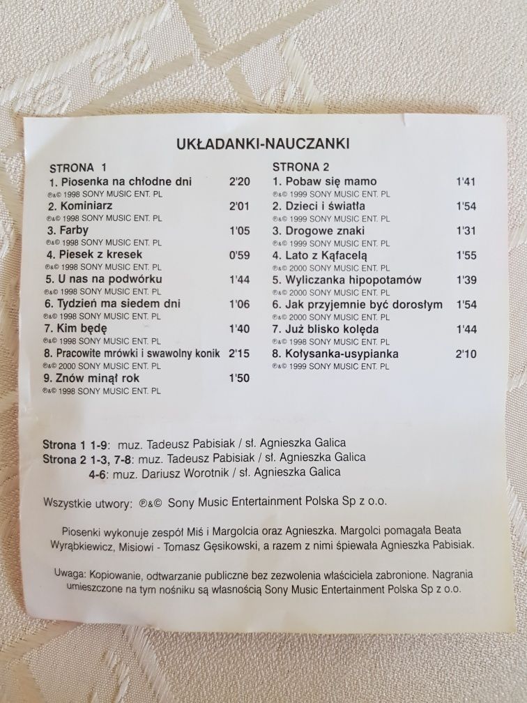 Układanki - Nauczanki - Mama i ja - Miś i Margolcia oraz Agnieszka