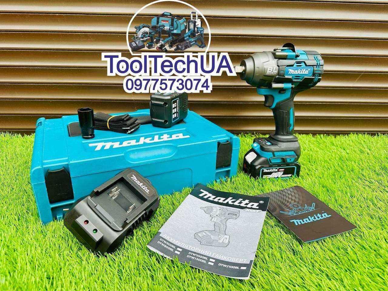 Безщітковий Акумуляторний Гайковерт Makita DTW1002 BL ( 36V/9Ah. XGT )